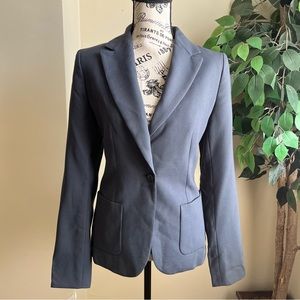 J. Crew Wool Flat Panel Pocket Single Breasted Blazer Gray Sz T4